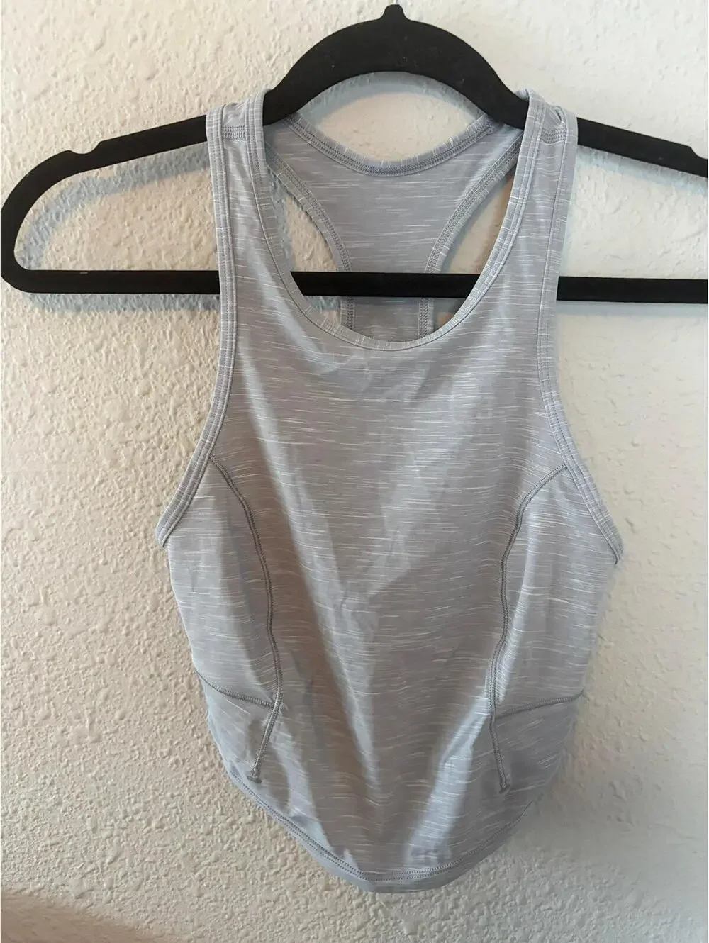 Lululemon Power Thru Tank Top Heathered Rhino Grey size 4. $58 retail. Like New